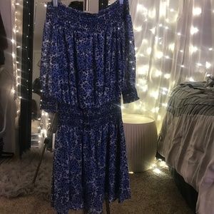 Off shoulder floral dress